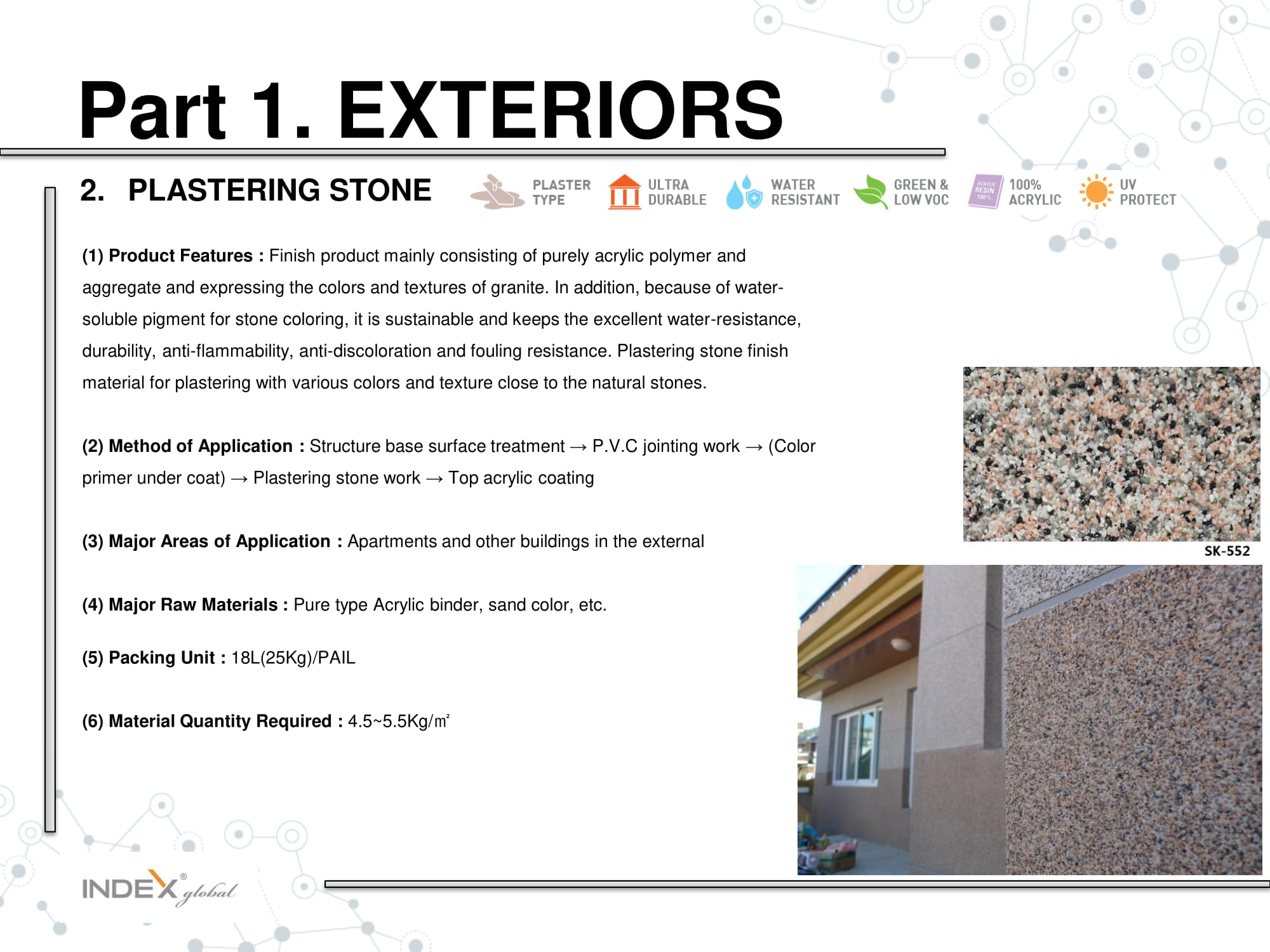Index Plastering Stone | Outdoor Texture Paint