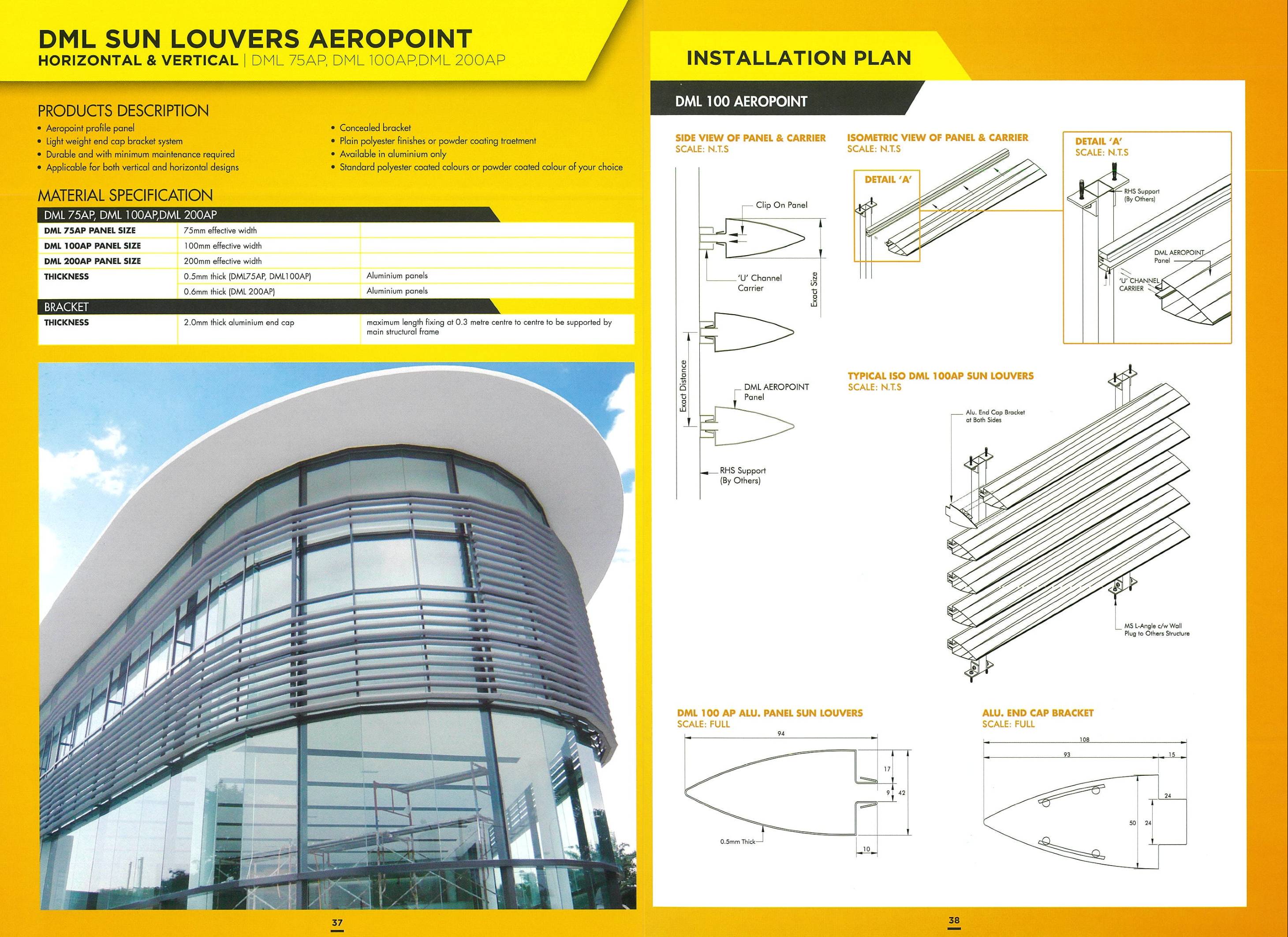 DML Sun Louvers Aeropoint | Aluminium Louvers