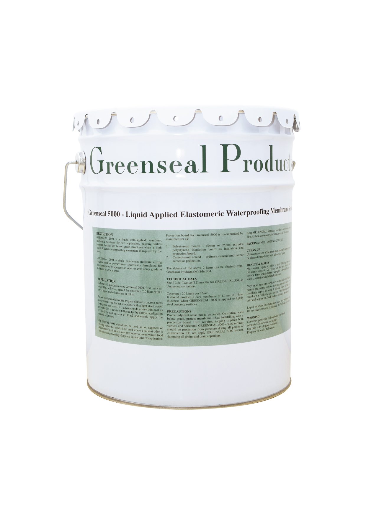 Greenseal 5000 Liquid Waterproofing Membrane Systems