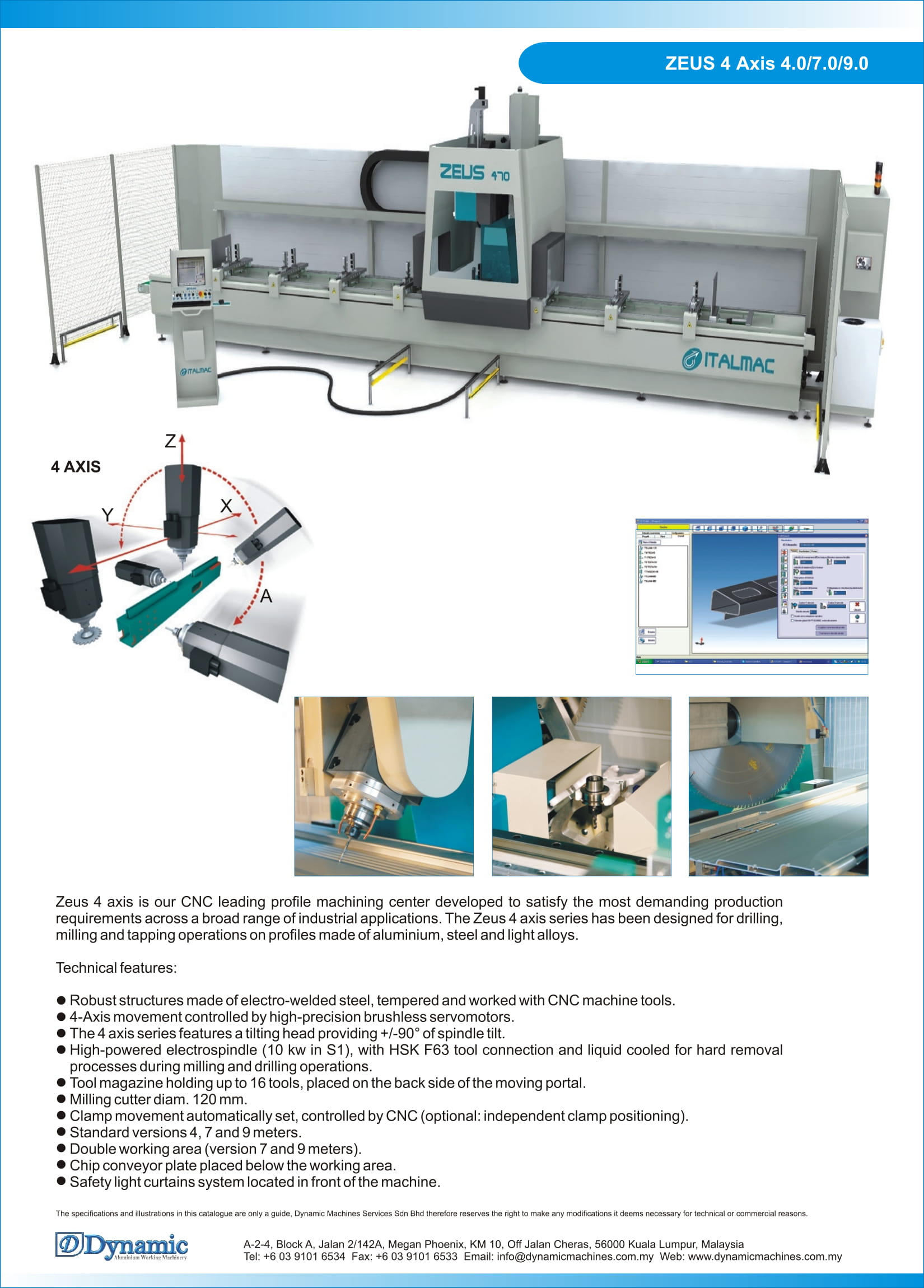 Zeus 4 Axis CNC Machine Center  Builtory Product