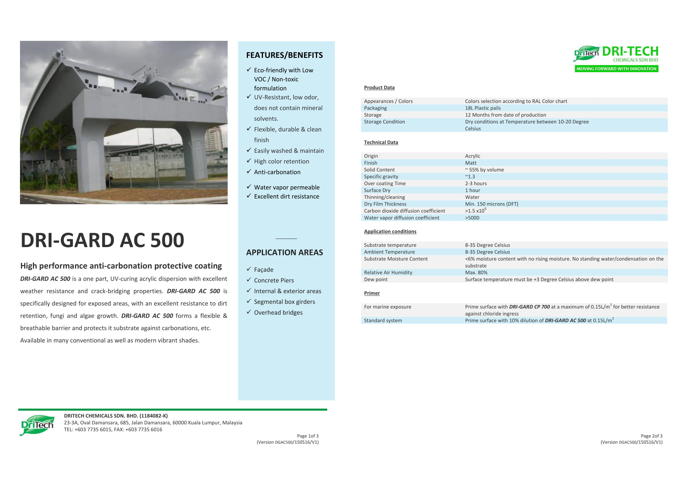 DRI-Gard AC 500 | Outdoor Weatherproof & UV Protection Coating