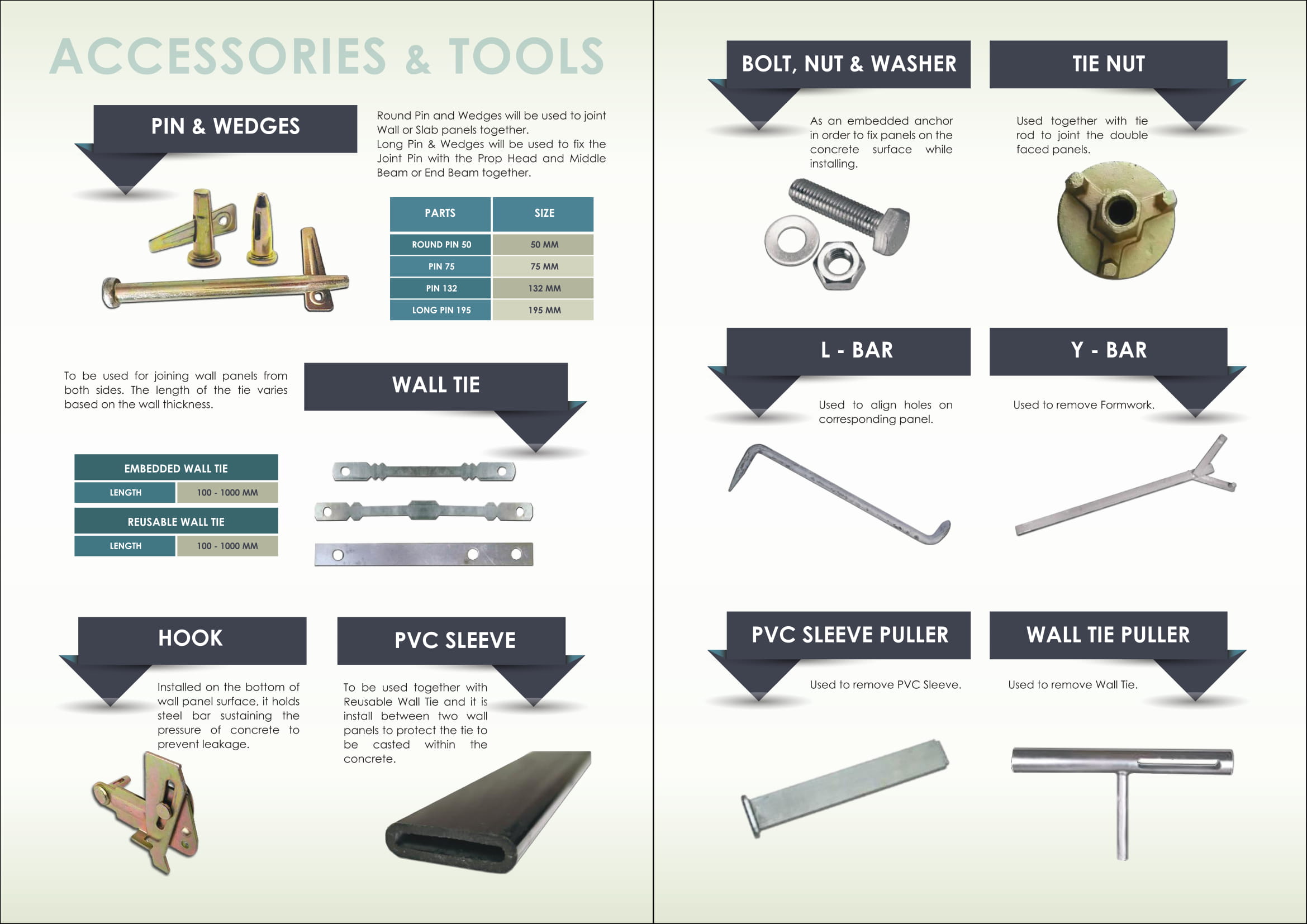 EST Aluminium Formwork Accessories and Tools