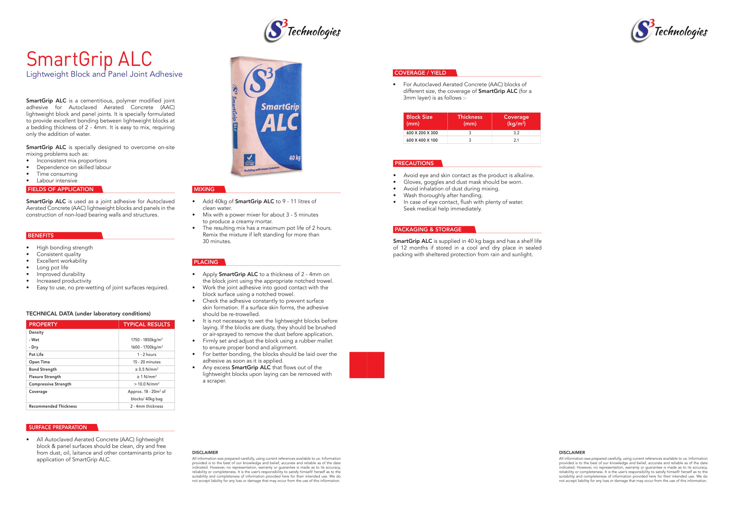 SmartGrip ALC | Concrete Block Adhesive