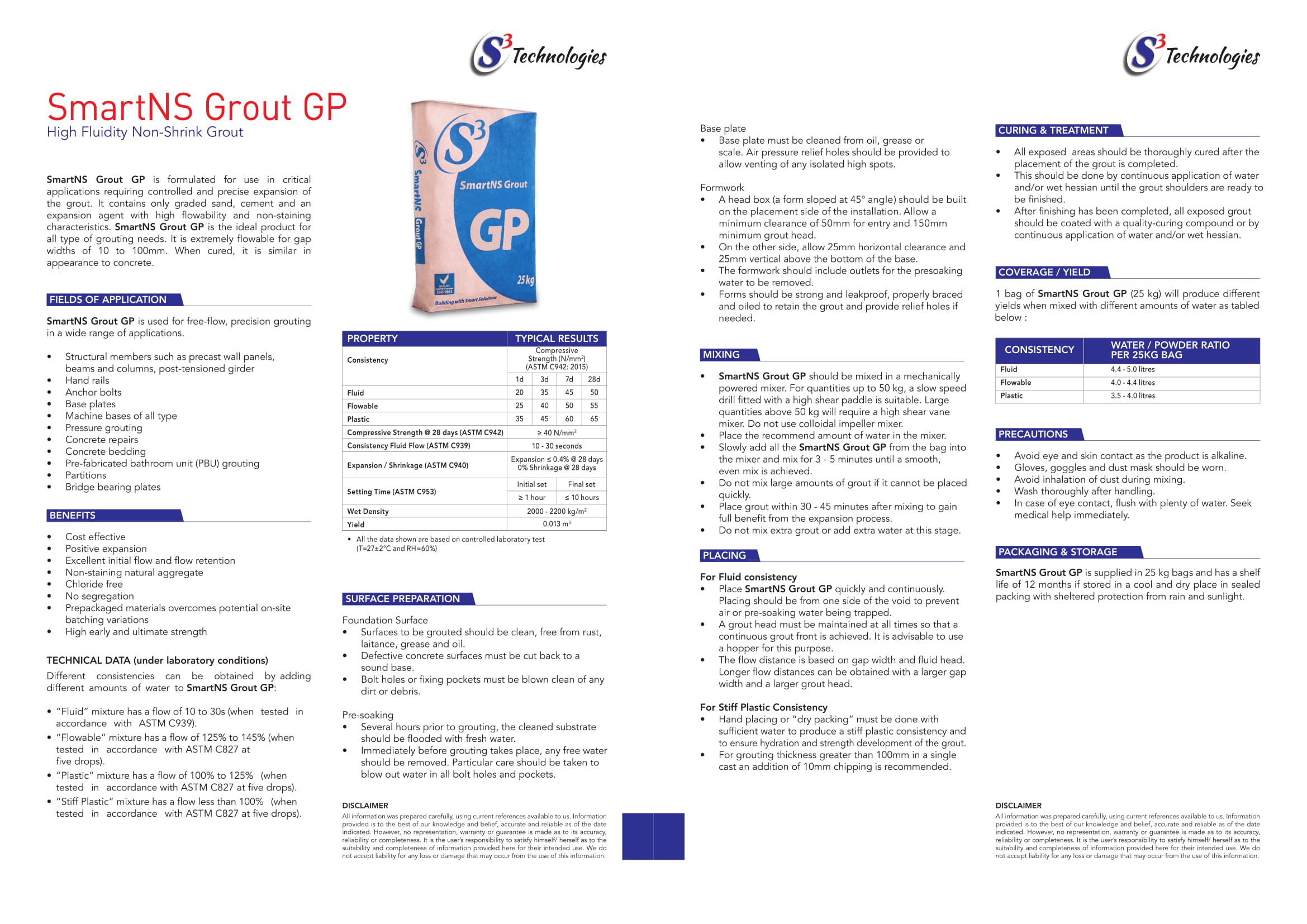 SmartNS Grout GP | Non Shrink Cement Grout